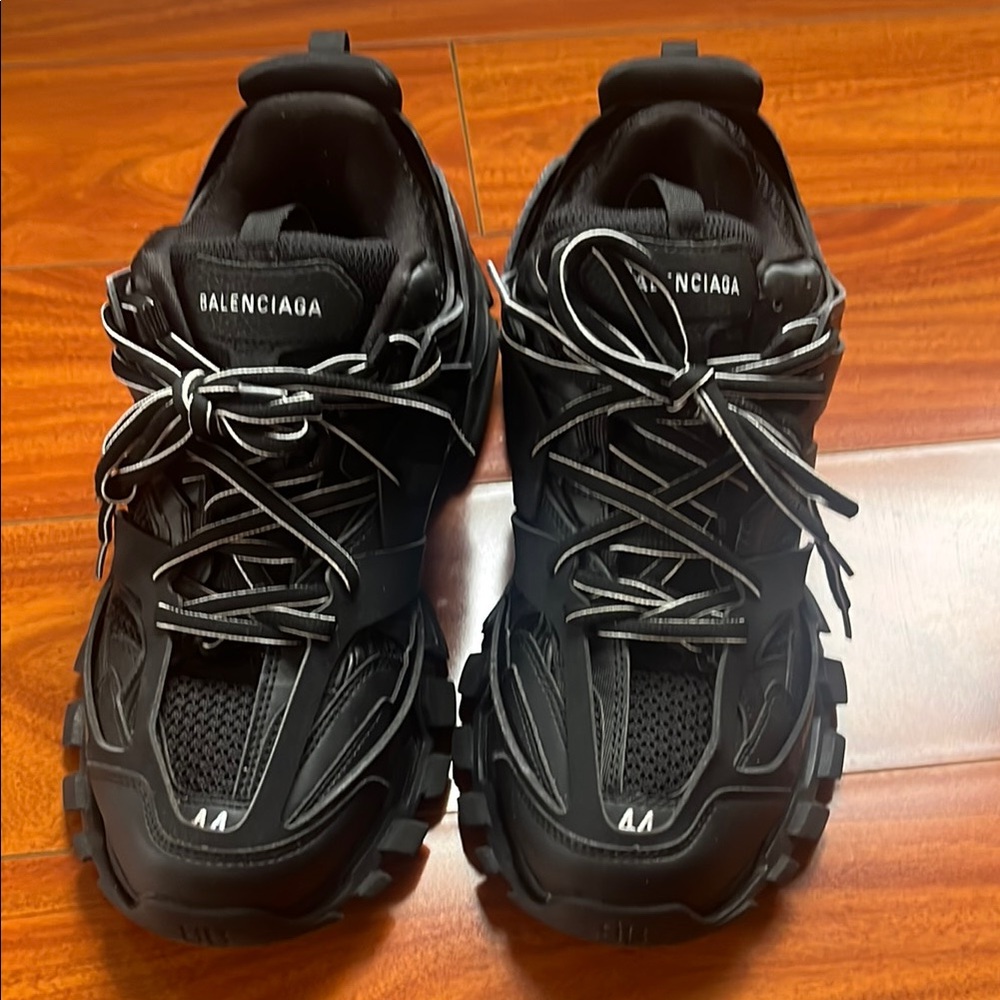 Balenciaga Black Athletic Shoes with Chunky Design